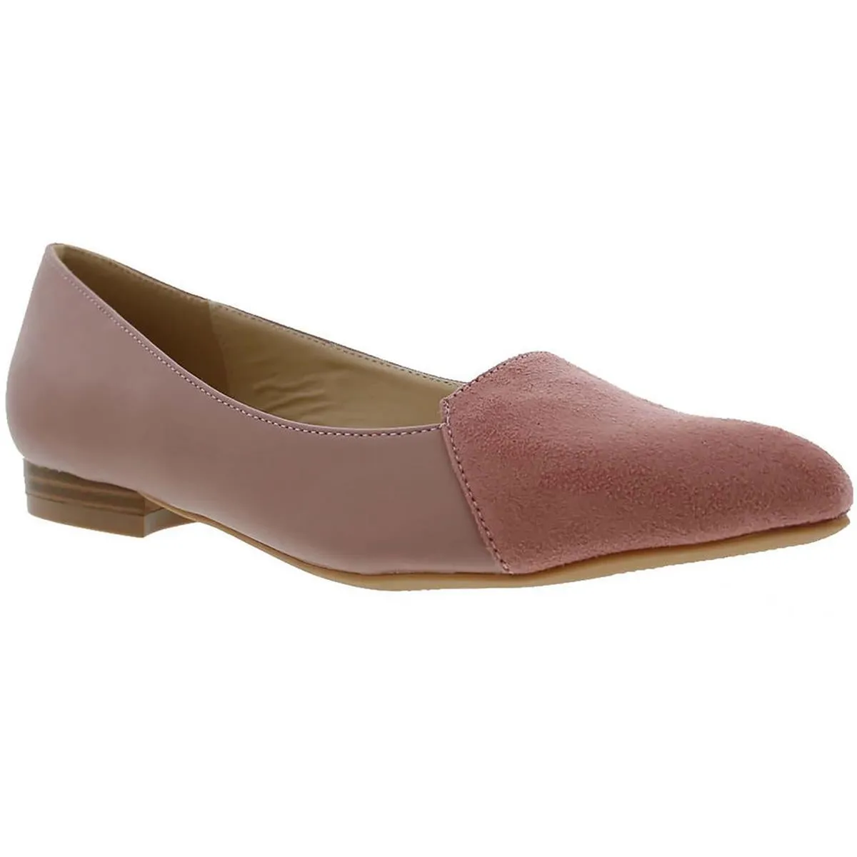 Bellini Womens Flora Textured Pointed Toe Loafers