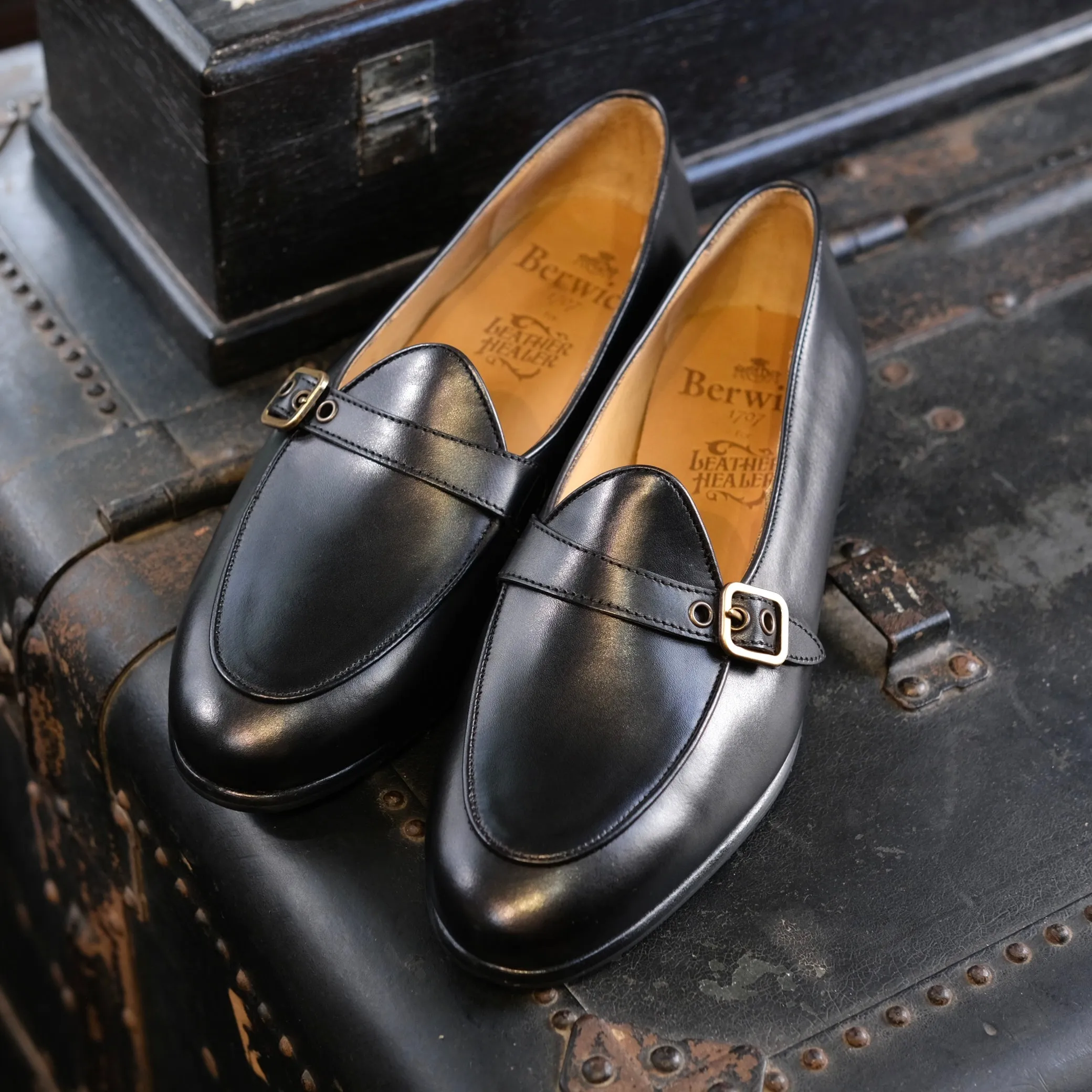 Berwick1707 Single Monk Strap Belgian Loafer (182)