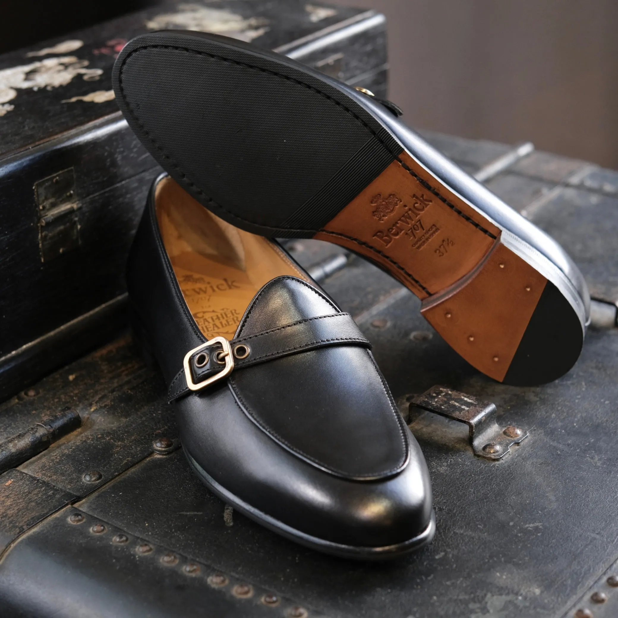 Berwick1707 Single Monk Strap Belgian Loafer (182)