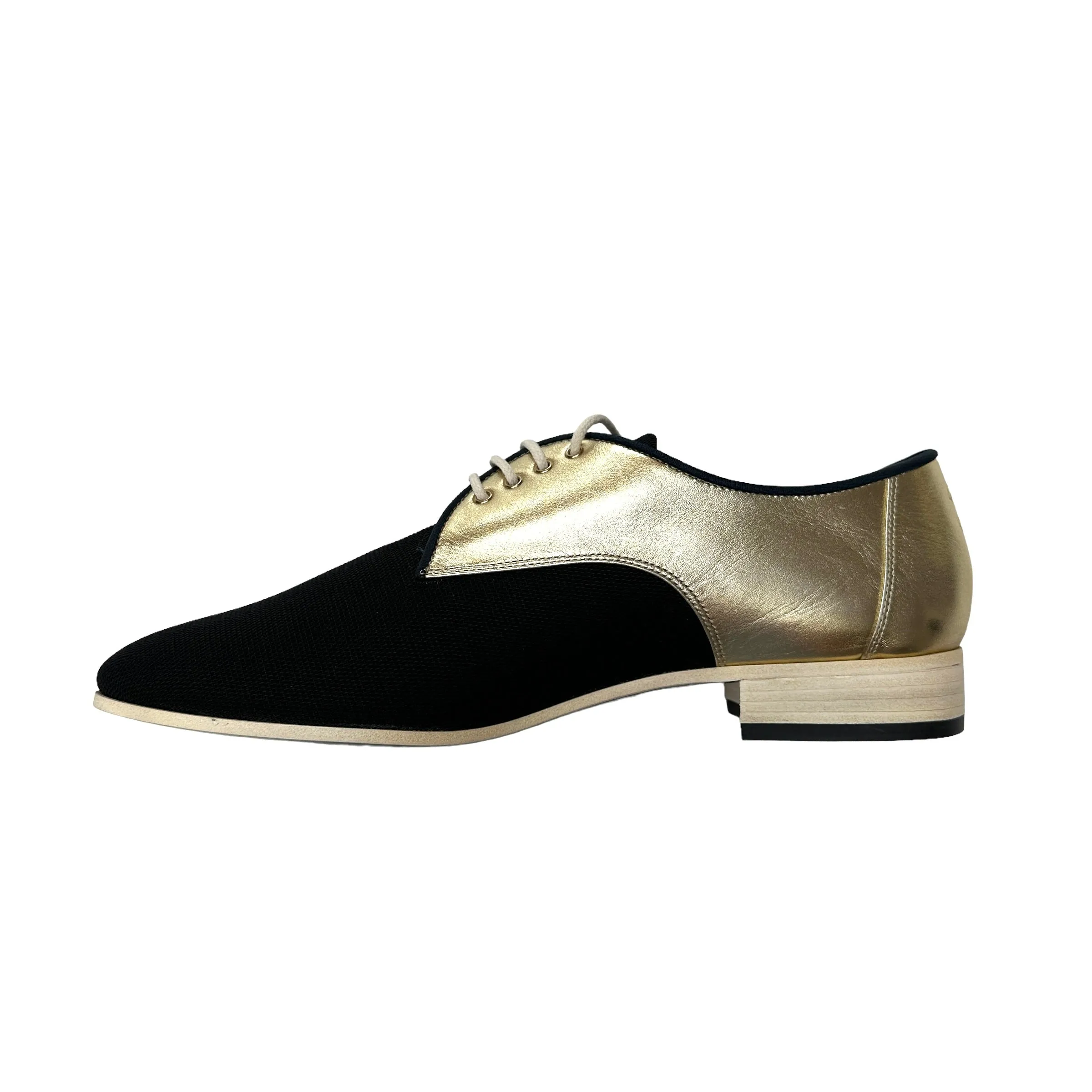 Black & Gold Loafers - 9.5