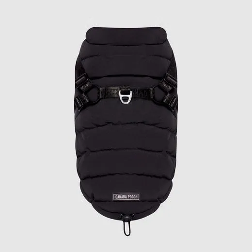 classic harness puffer - black