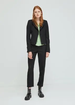 Cropped Wool Blazer