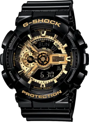 G-SHOCK Black GA110GB-1A Gold Dial