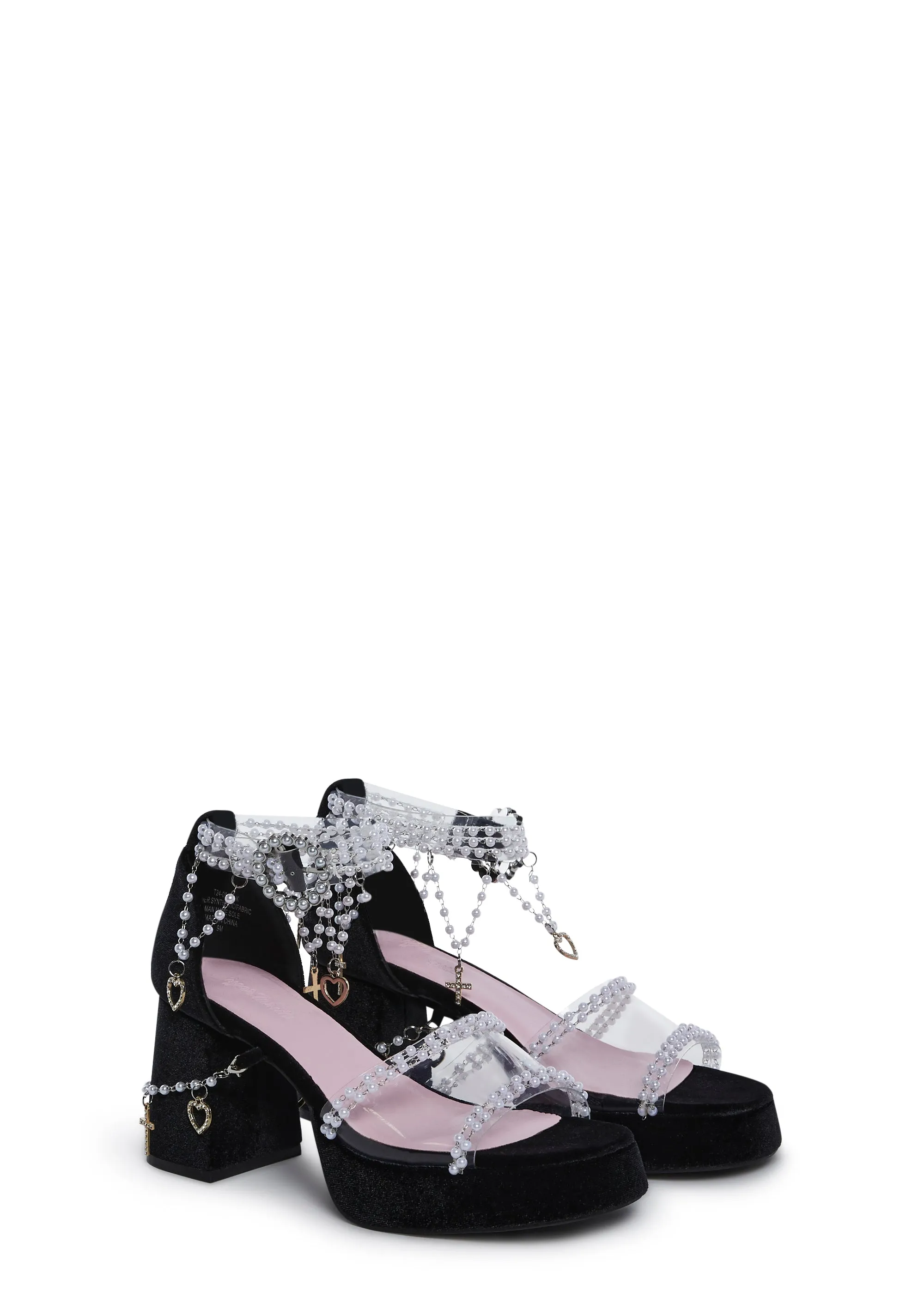 Holy Revelation Platform Sandals - Black