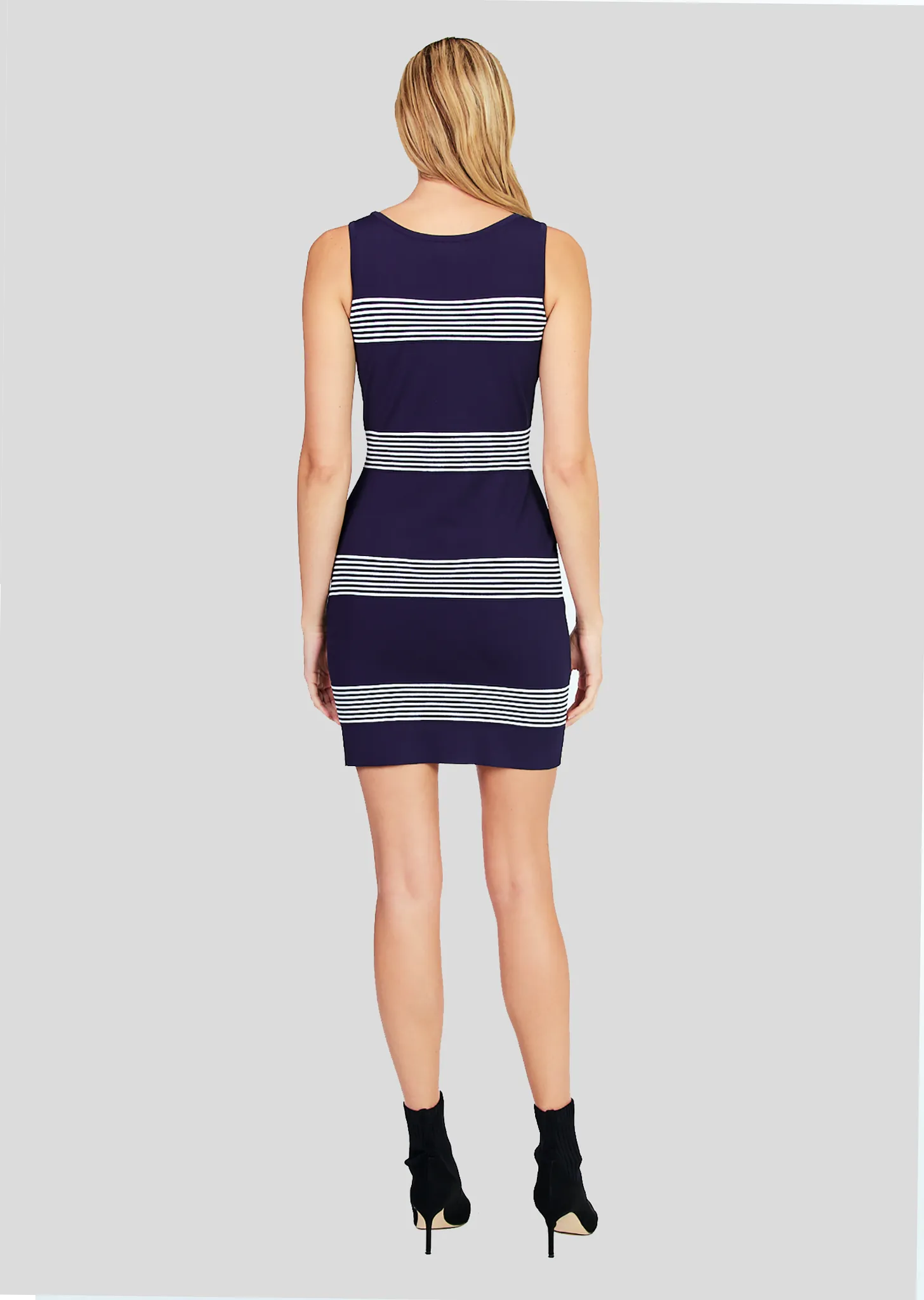 Jeena – Nautical Striped Sleeveless Dress