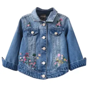 Kids Denim Jacket – Floral Fashion Jacket