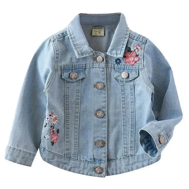 Kids Denim Jacket – Floral Fashion Jacket