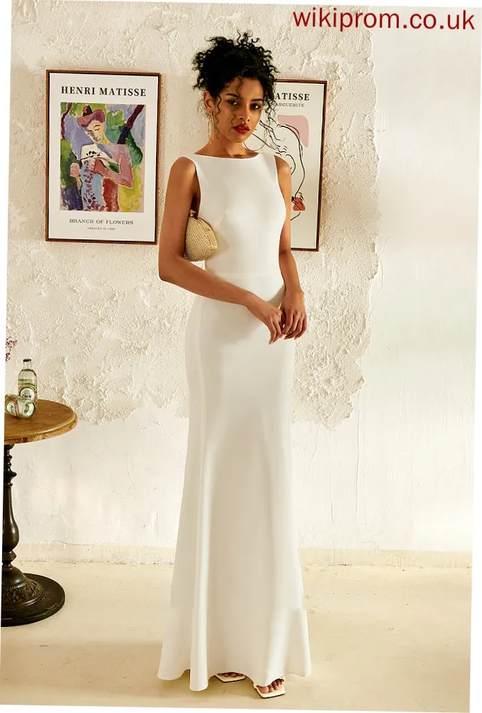 Neck Scoop Wedding Dresses Haleigh Trumpet/Mermaid Floor-Length Wedding Dress