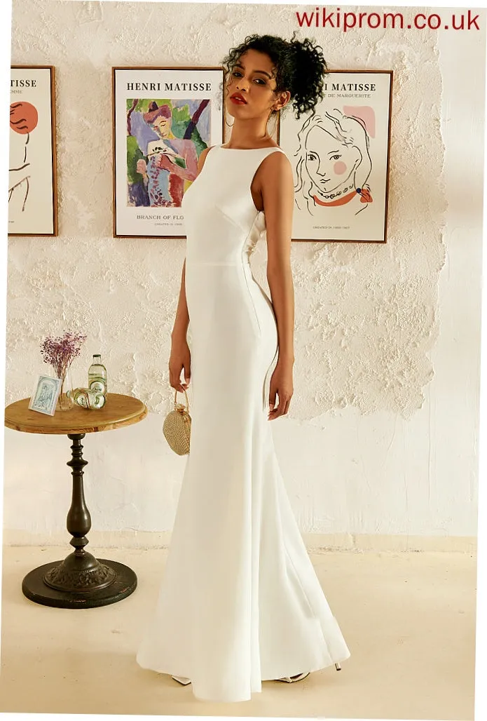 Neck Scoop Wedding Dresses Haleigh Trumpet/Mermaid Floor-Length Wedding Dress