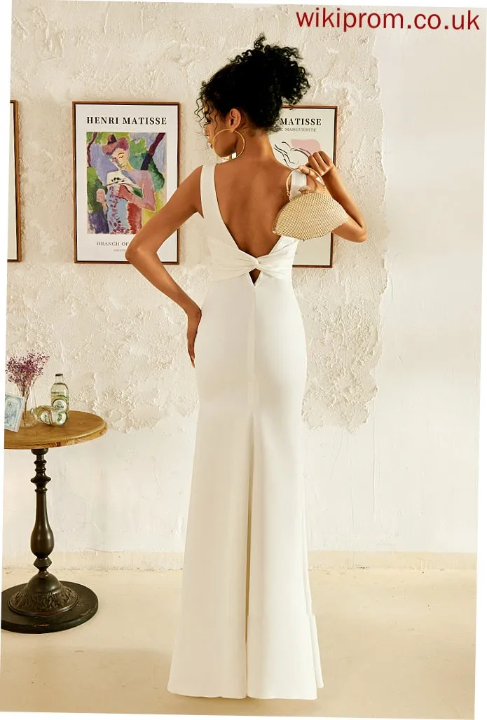 Neck Scoop Wedding Dresses Haleigh Trumpet/Mermaid Floor-Length Wedding Dress