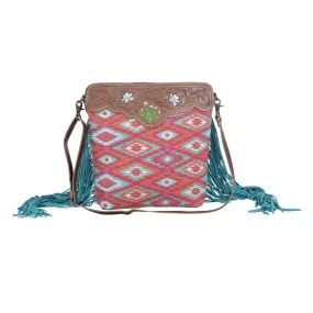 Pantone Pink Hand-Tooled Bag