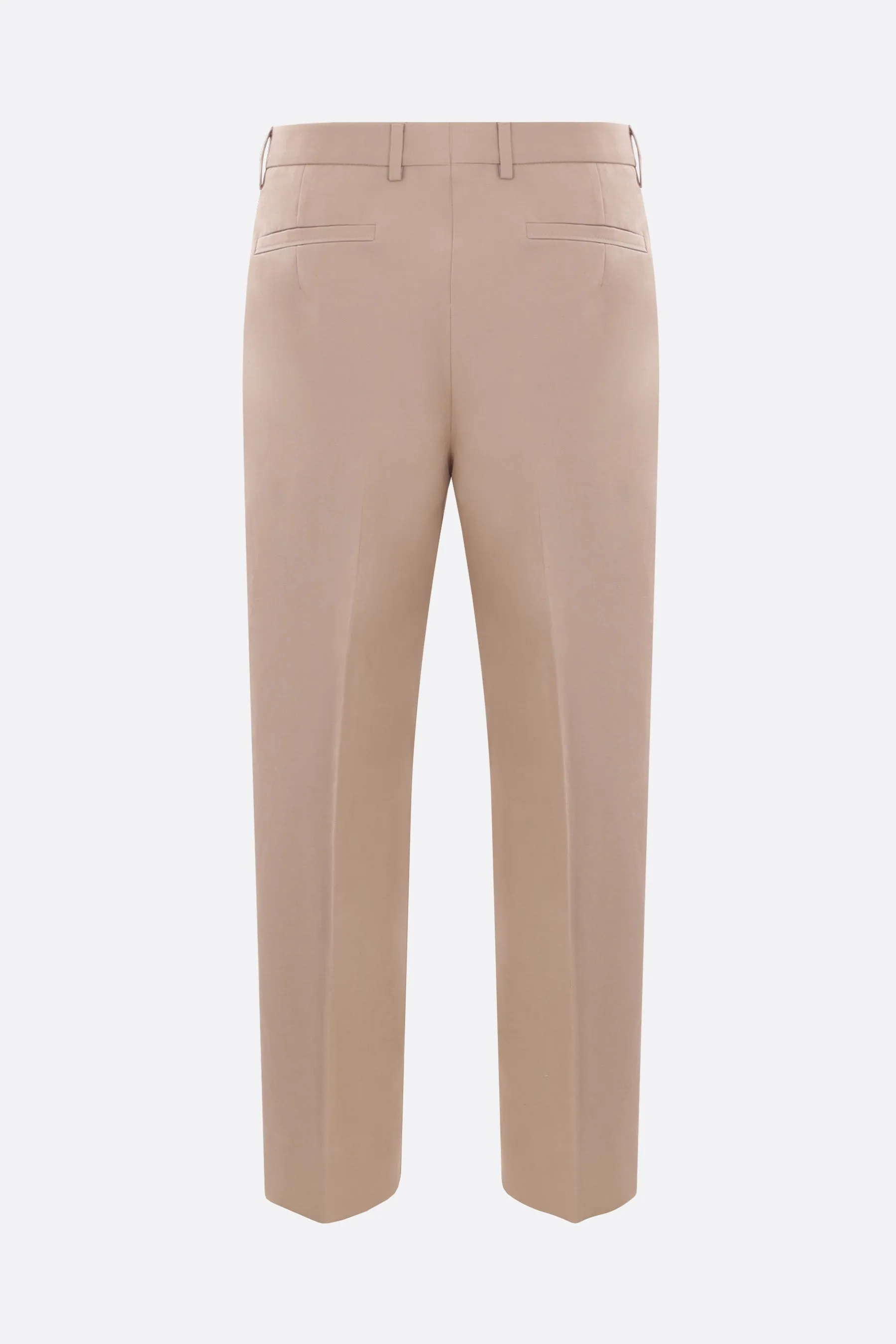 Pleated Gabardine Trousers