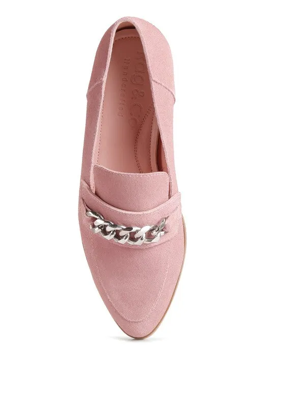 RAG & Co. Timeless Chain Embellished Loafers with Padded Insoles