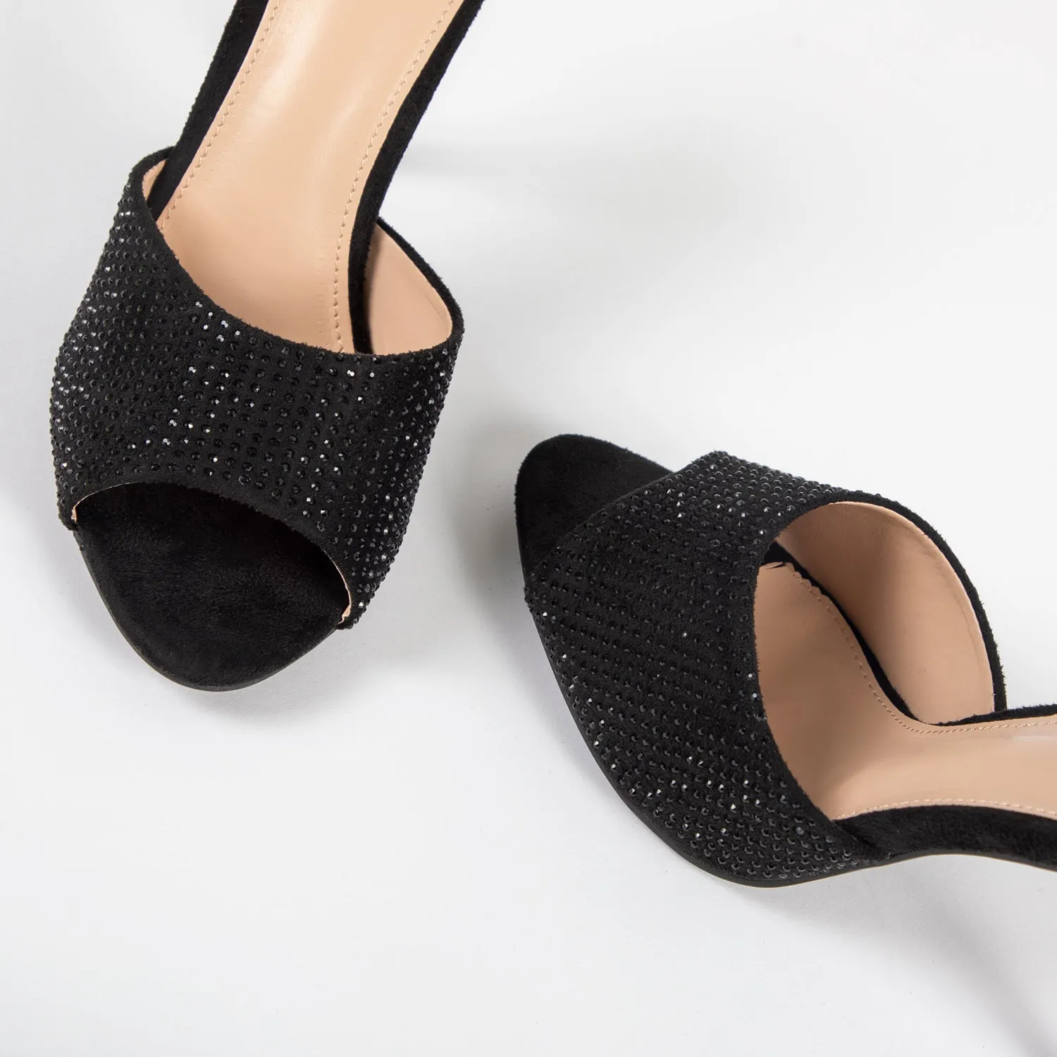 RAID Aamirah Heeled Mule in Black