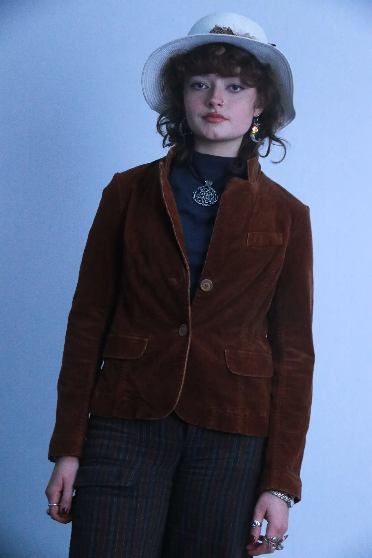 Rubynee vintage brown suede jacket