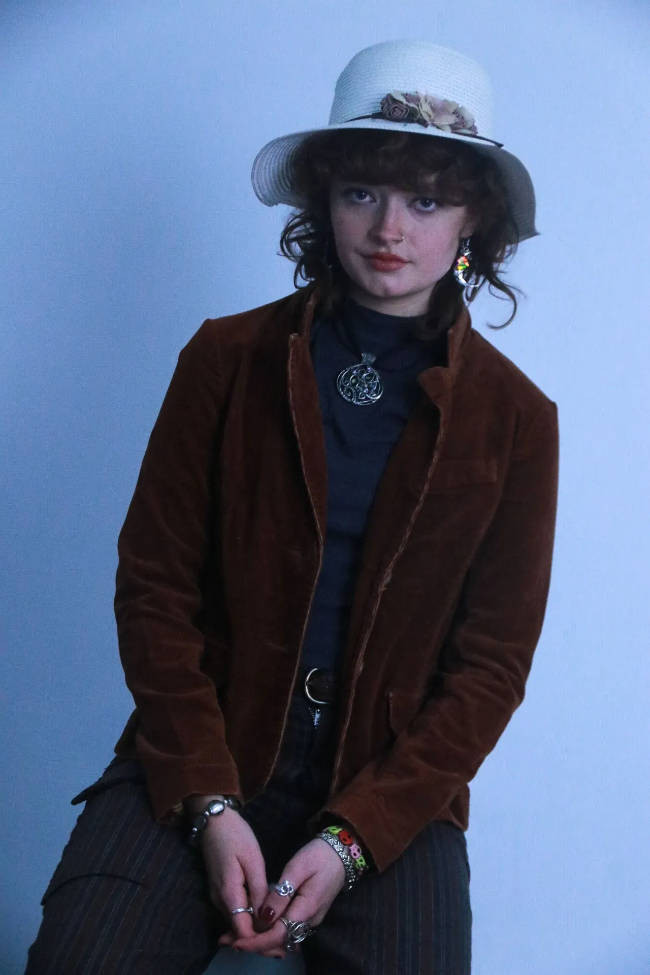 Rubynee vintage brown suede jacket