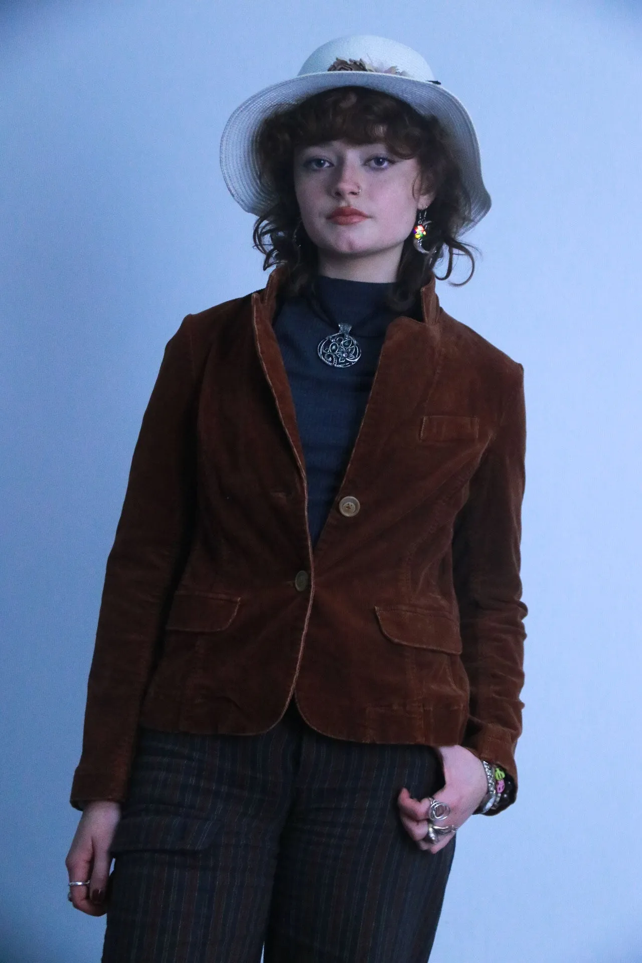 Rubynee vintage brown suede jacket