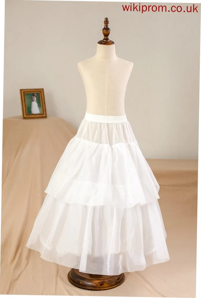 Scoop Junior Bridesmaid Dresses Tulle Beading Sash Bow(s) Floor-Length Payten With Ball-Gown/Princess Neck