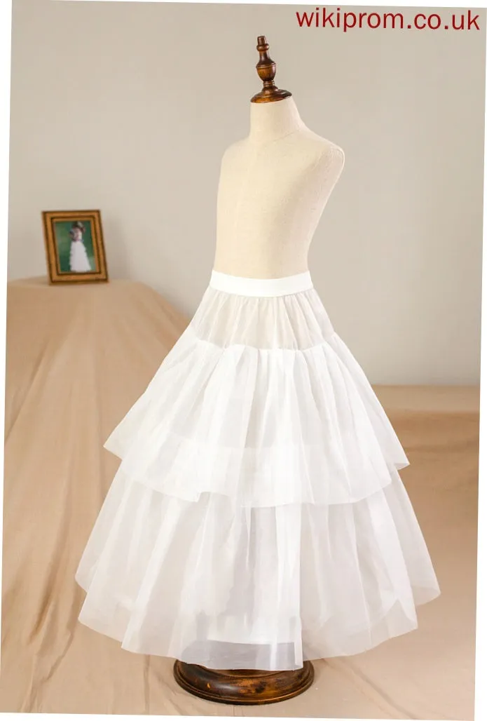 Scoop Junior Bridesmaid Dresses Tulle Beading Sash Bow(s) Floor-Length Payten With Ball-Gown/Princess Neck