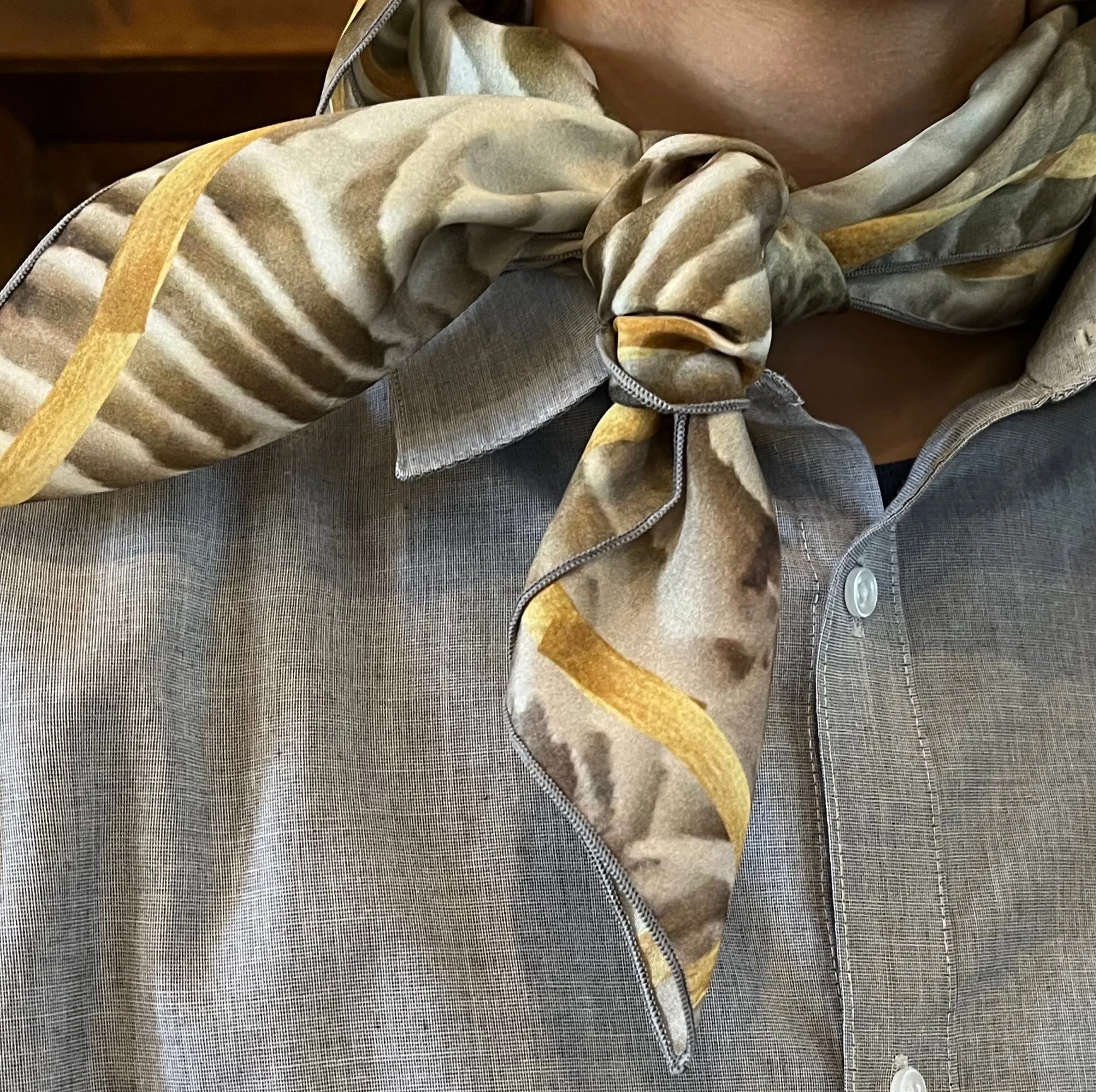 Silk Scarf, "Folds"