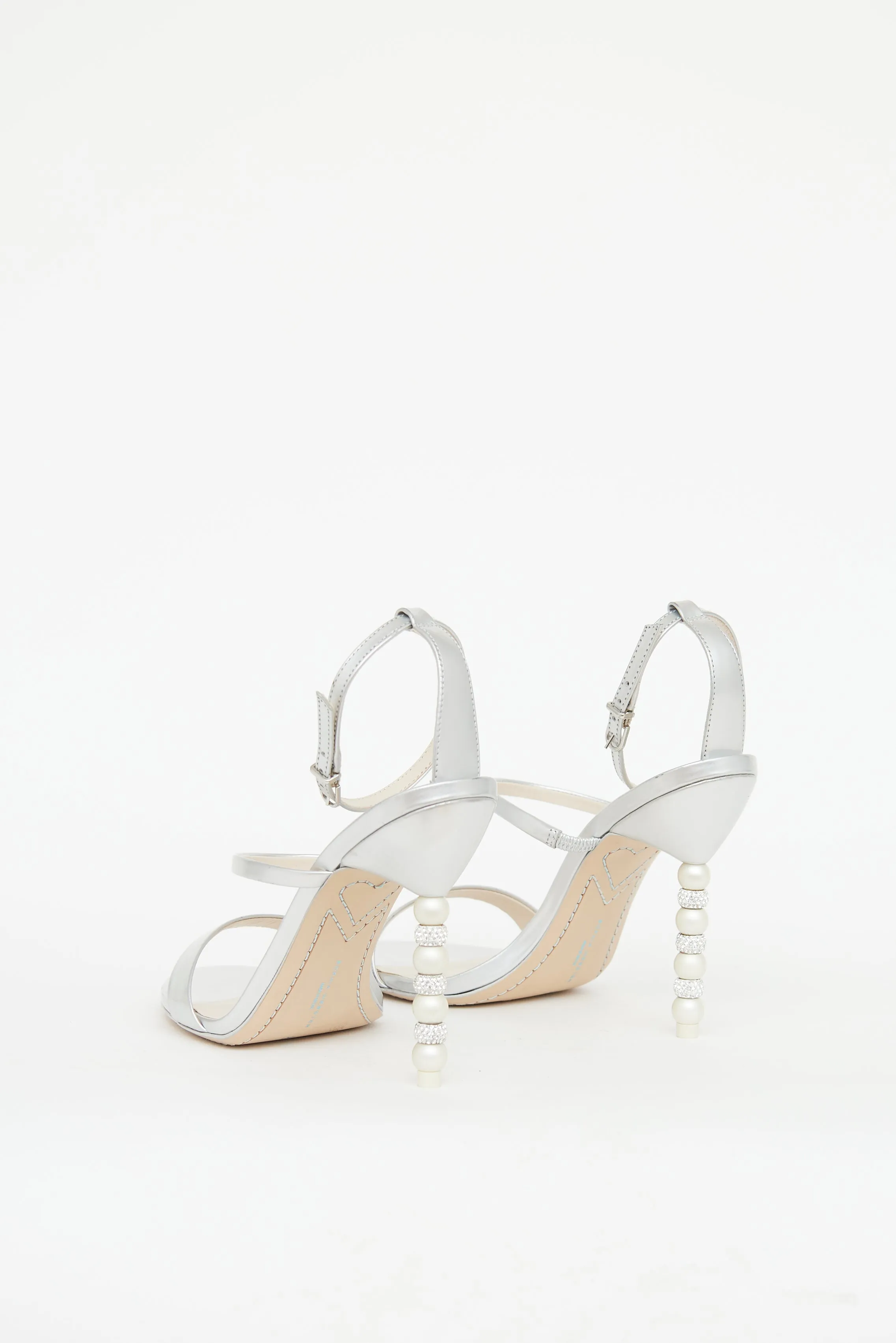 Silver Pearl Bridal Heel