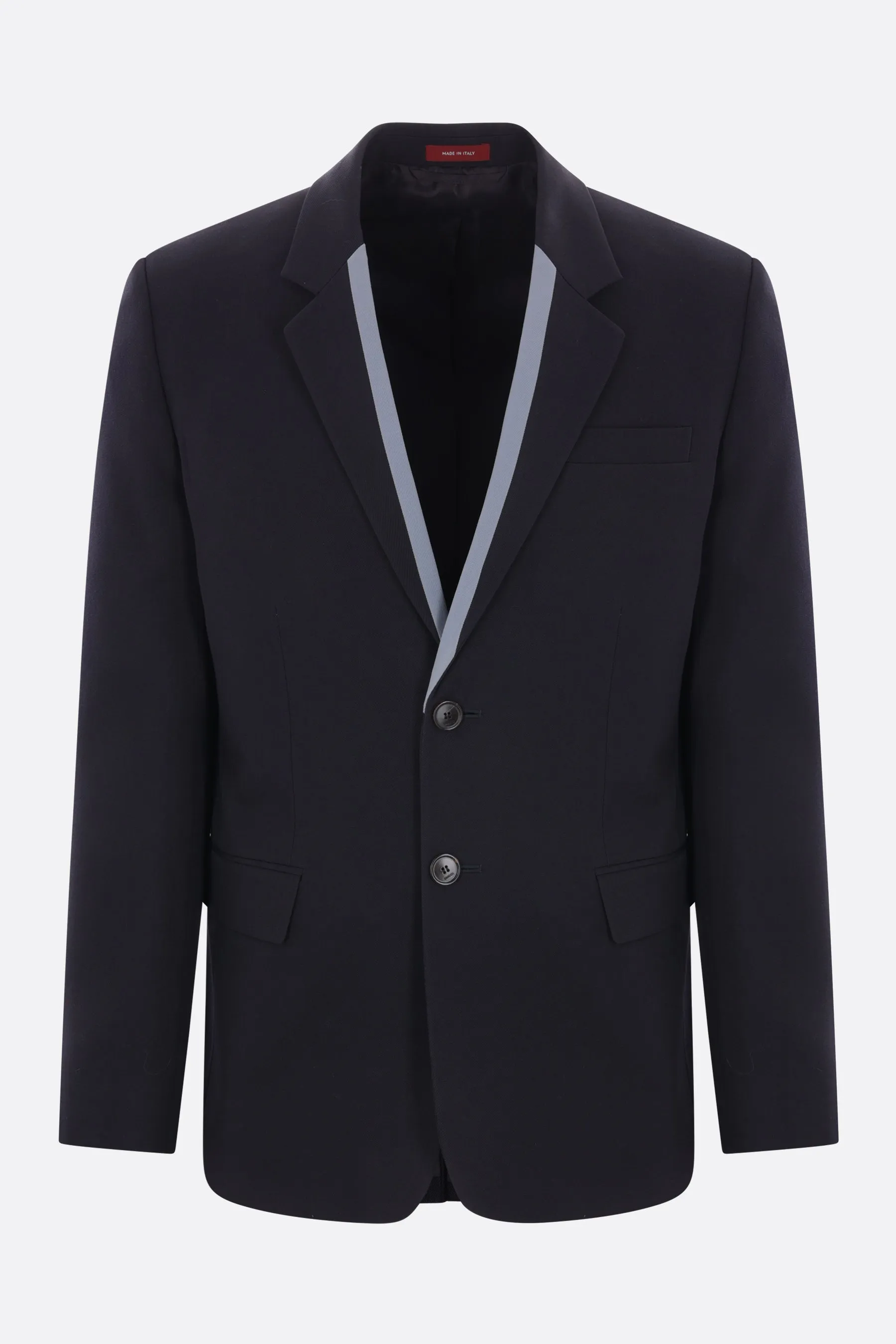 Single-breasted Gabardine Wool Jacket