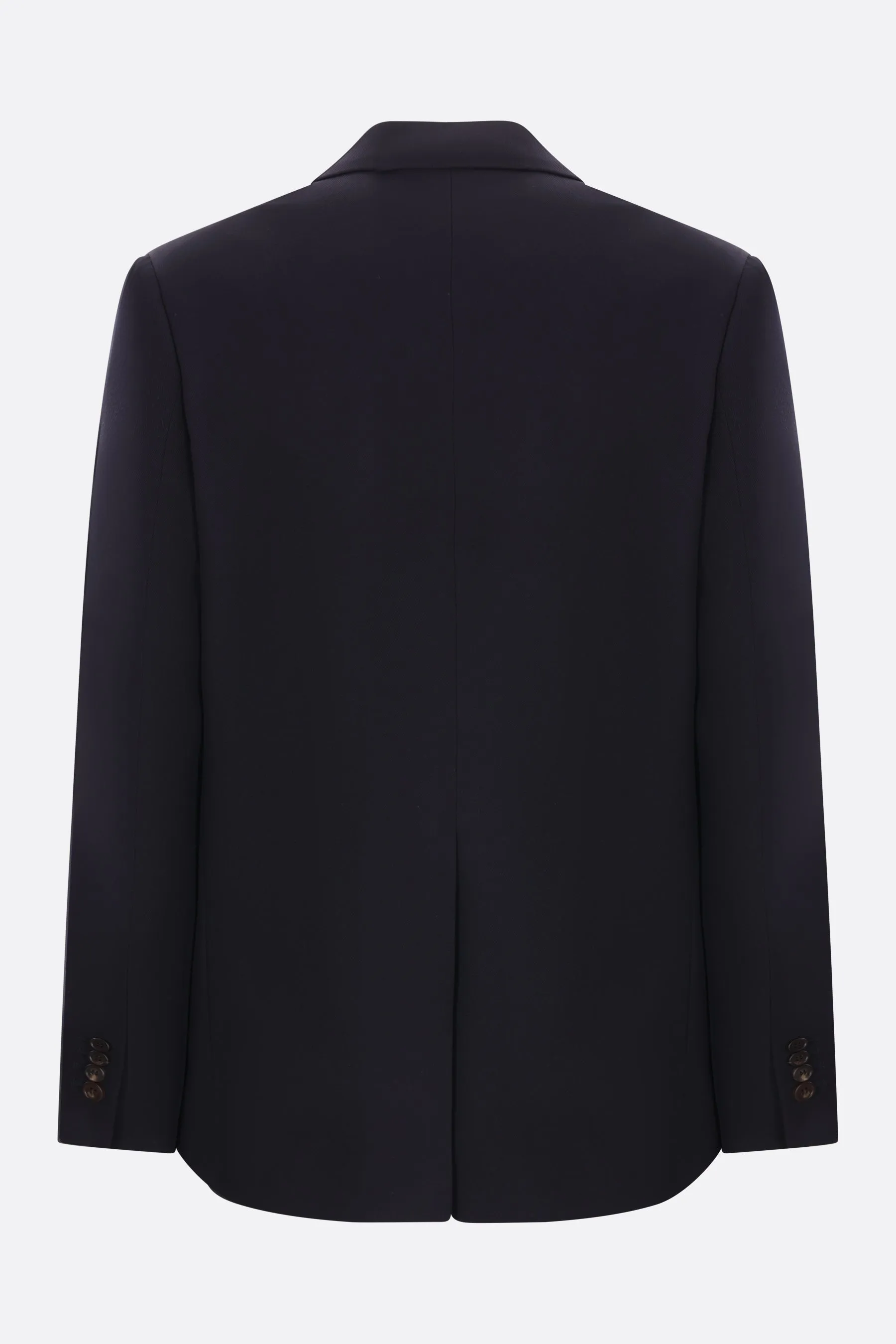 Single-breasted Gabardine Wool Jacket