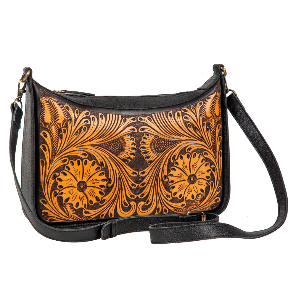 Sunflower Gorge Hand-Tooled Bag