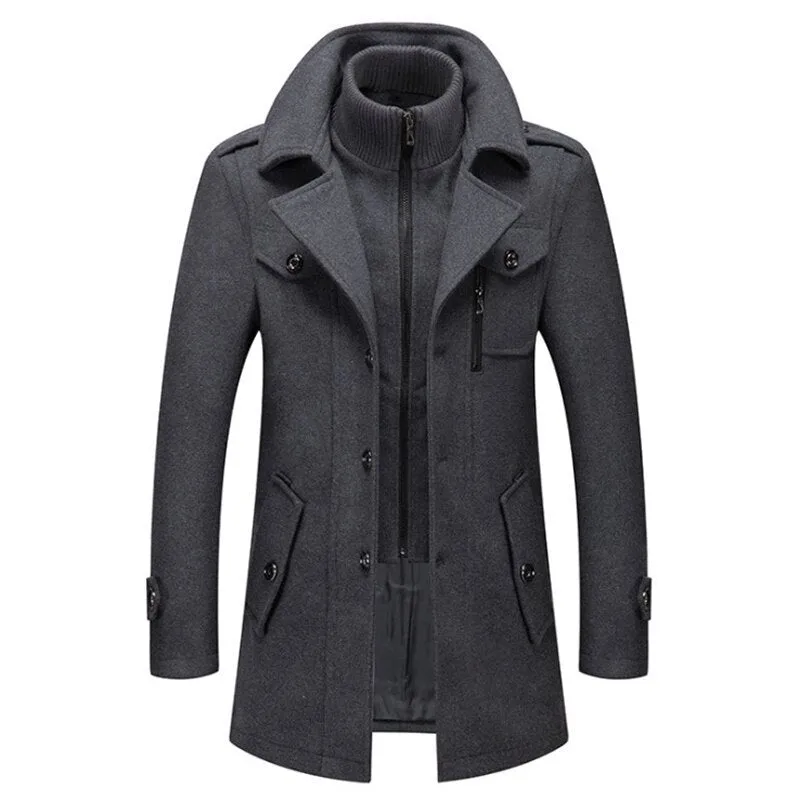 Warm Cold-Resistant Stylish Woolen Men's Coats