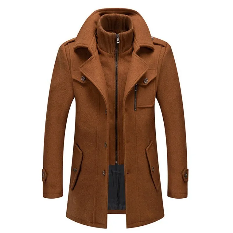 Warm Cold-Resistant Stylish Woolen Men's Coats