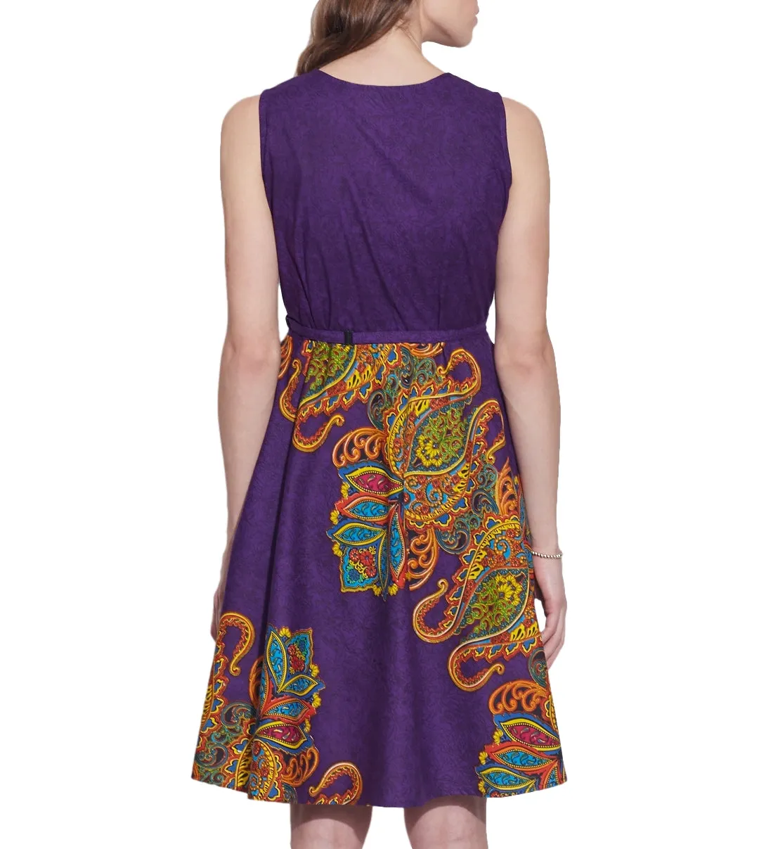 Womens Accessories Cotton Printed Dress,Machine Washable,W-CPD34-1625, Size-34 Inch