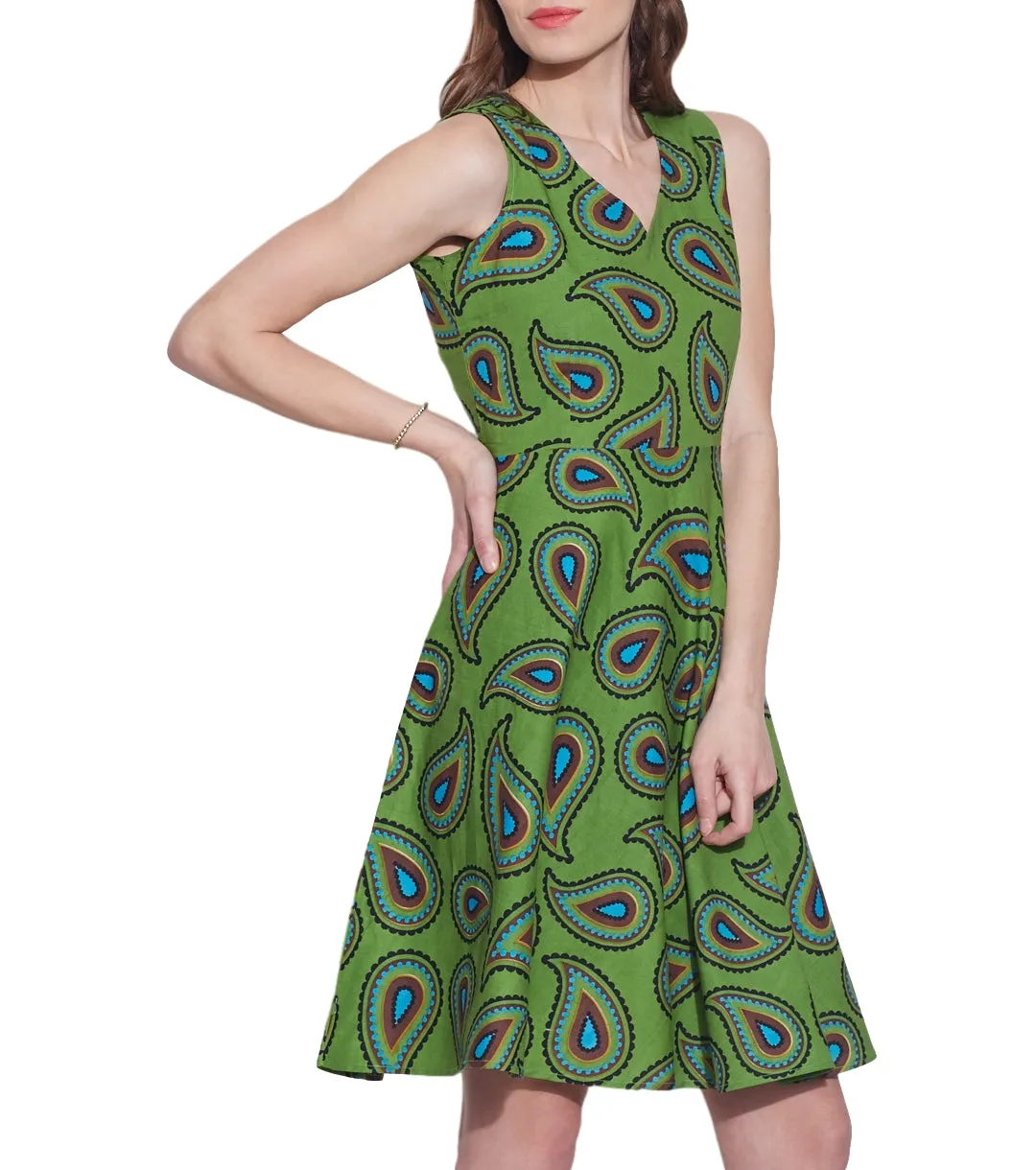 Womens Accessories Cotton Printed Dress,Machine Washable,W-CPD36-1623, Size-36 Inch