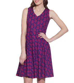 Women's Apparel Cotton Printed Dress,Machine Washable,W-CPD32-1630, Size-32 Inch