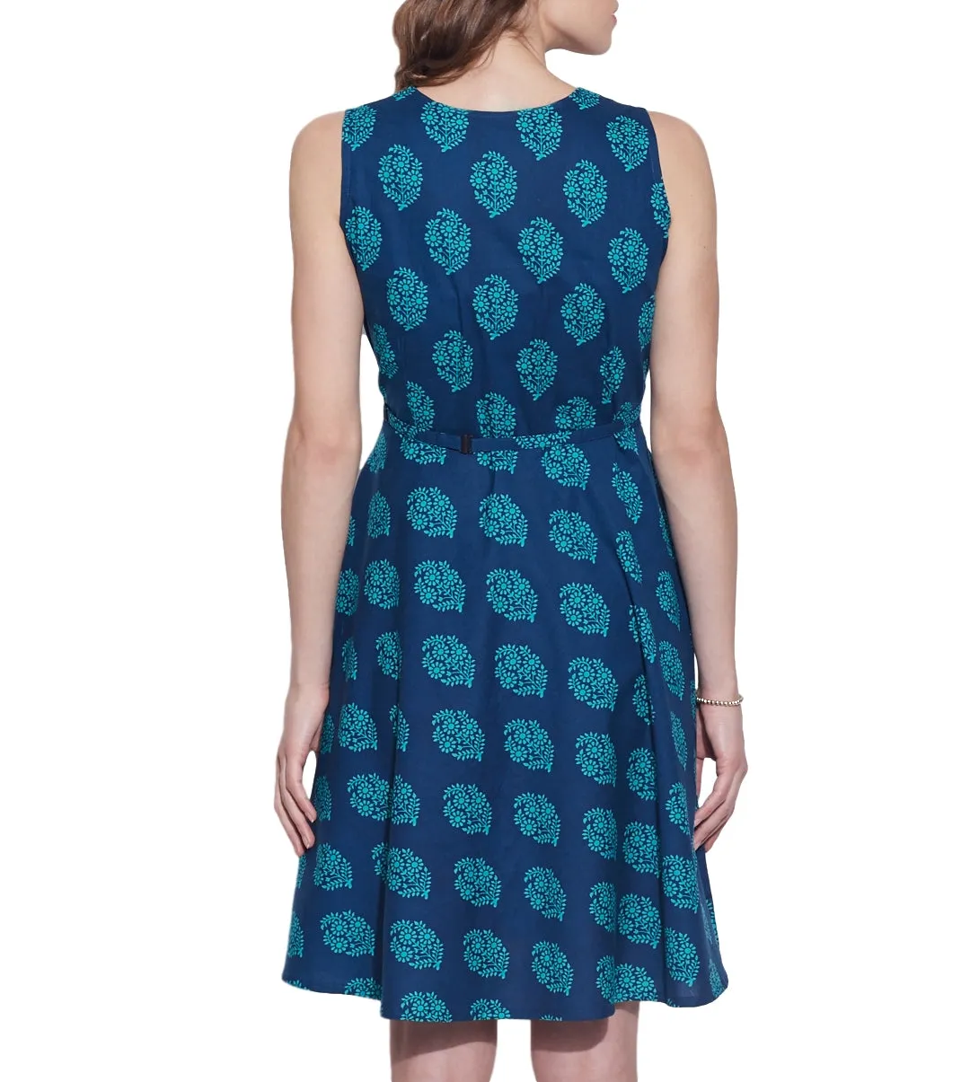 Women's Apparel Cotton Printed Dress,Machine Washable,W-CPD38-1629, Size-38 Inch