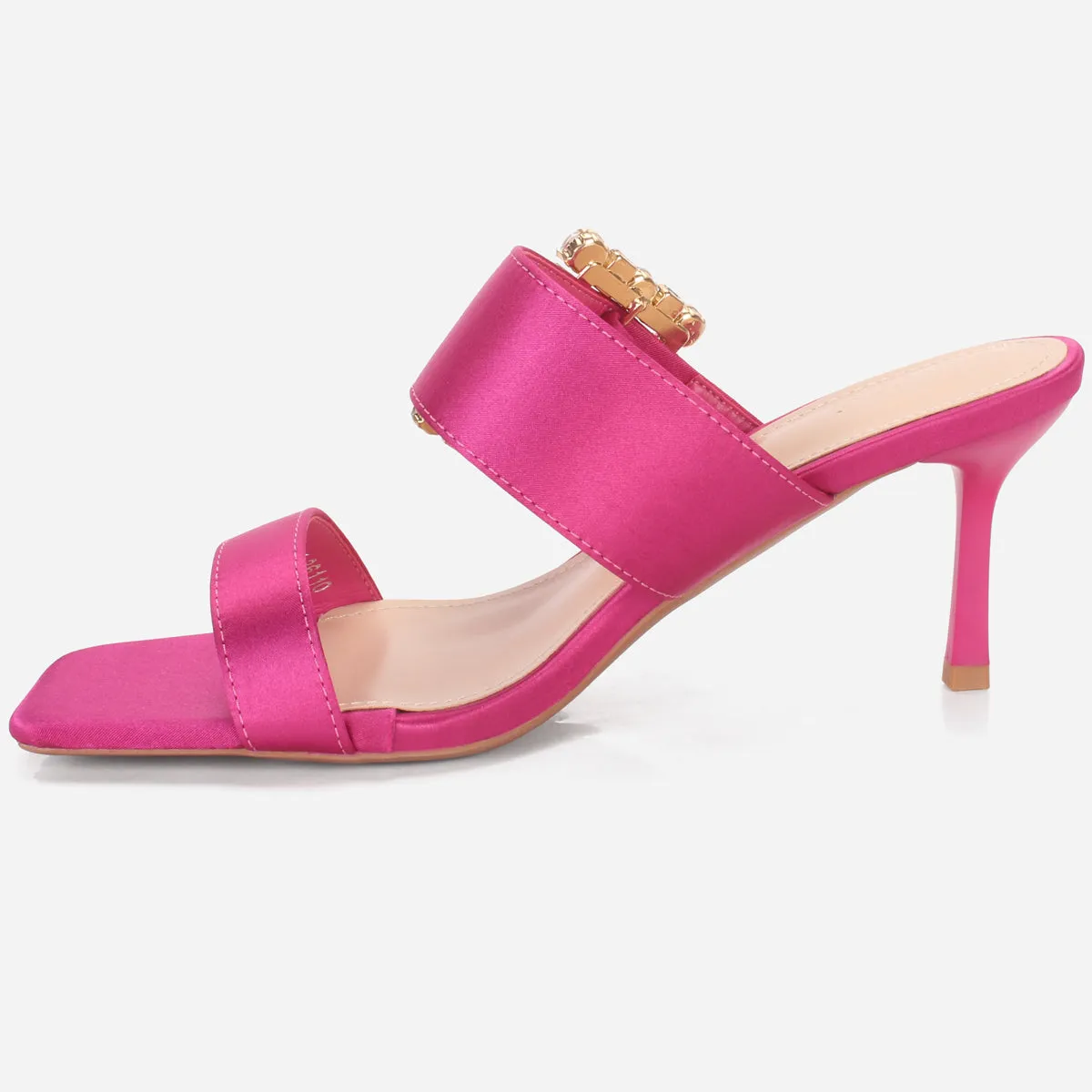 Women's "KARLY" Satin Buckled Sandals