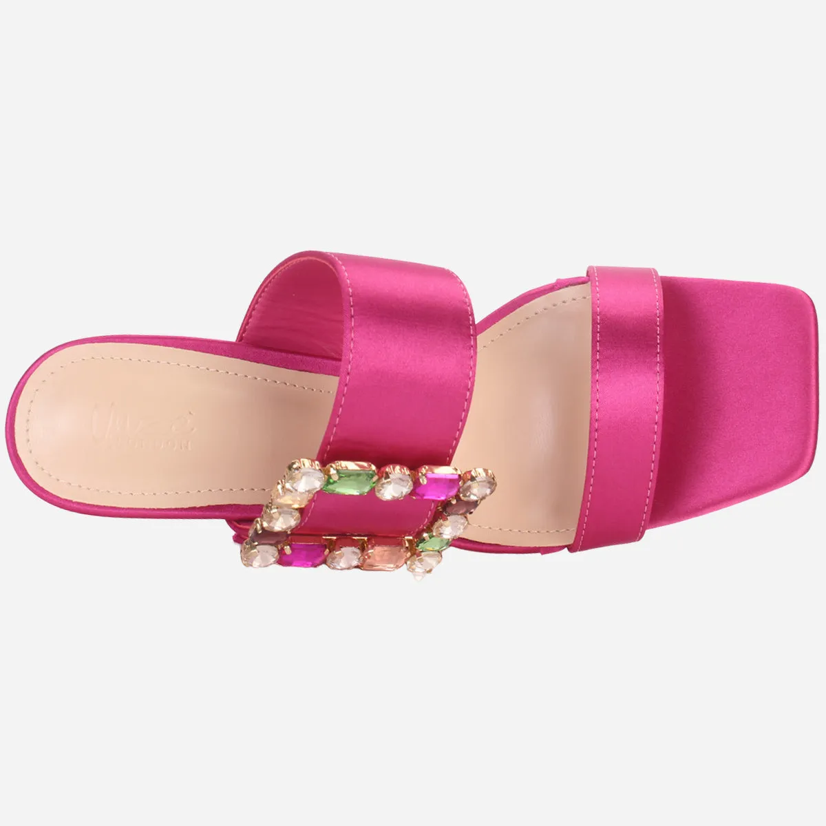 Women's "KARLY" Satin Buckled Sandals