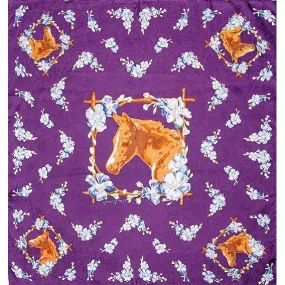 Wyoming Traders Limited Edition Filly Midnight Silk Scarf